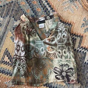 Coco + Carmen Multicolor Floral Kids Blouse